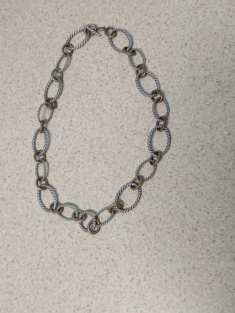 James Avery Retired Chunky Two-Tone Necklace